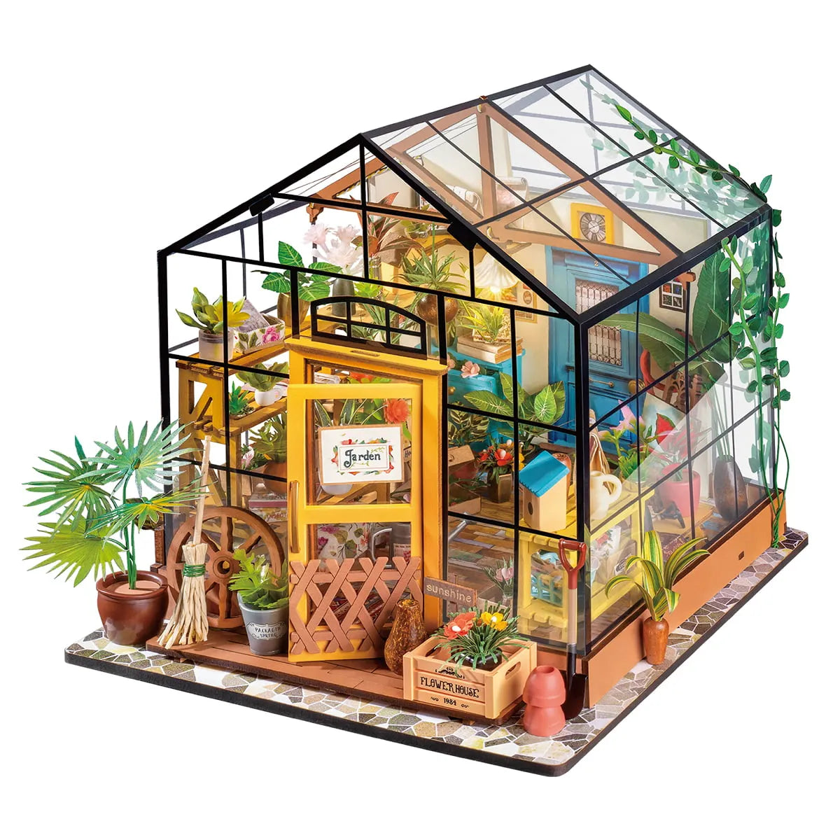 Rolife DIY Miniature House - Greenhouse Cathy's Flower House DG104
