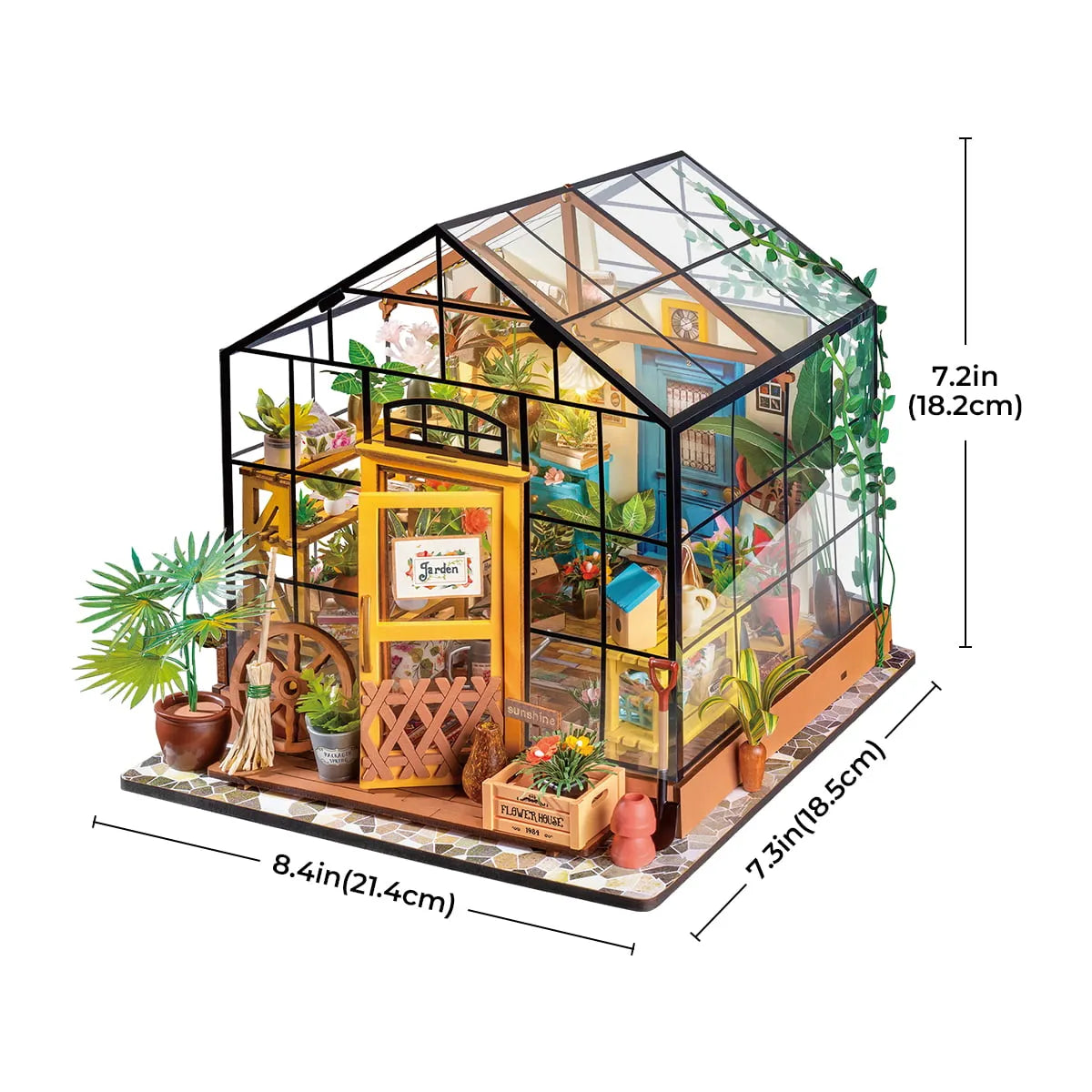 Rolife DIY Miniature House - Greenhouse Cathy's Flower House DG104