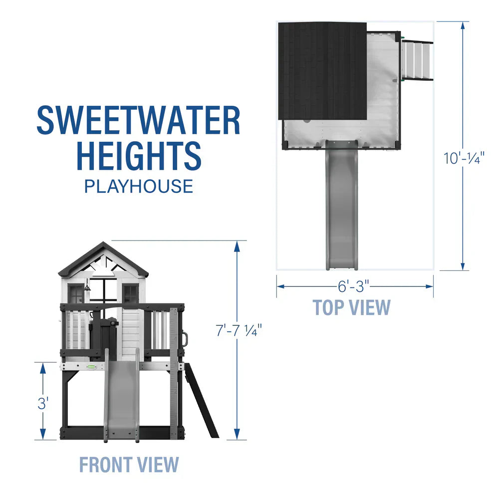 Backyard Discovery Sweetwater Heights Elevated Playhouse White