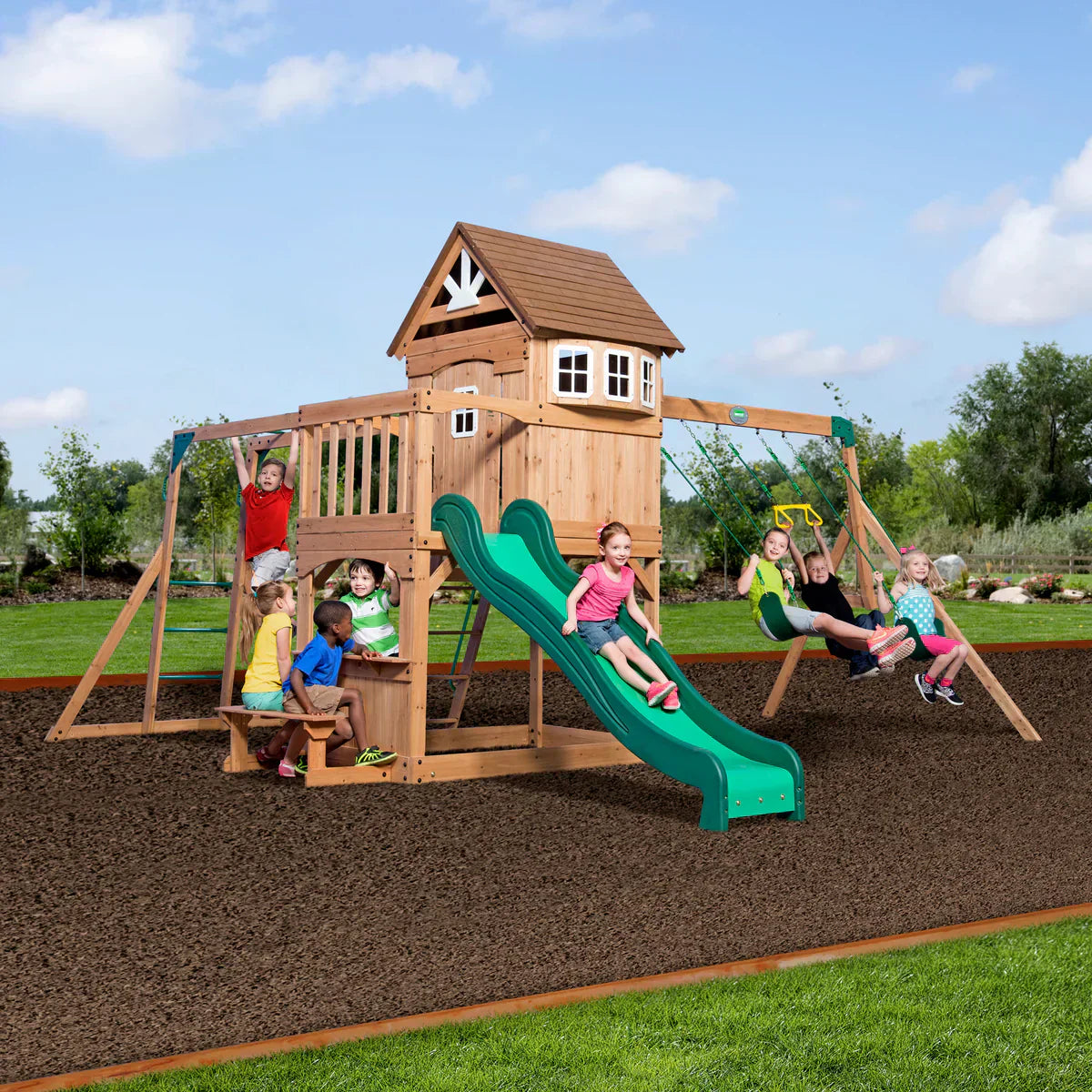 Backyard Discovery Montpelier Cedar Swing Set