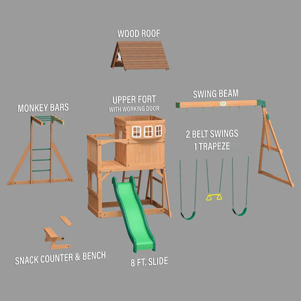 Backyard Discovery Montpelier Cedar Swing Set