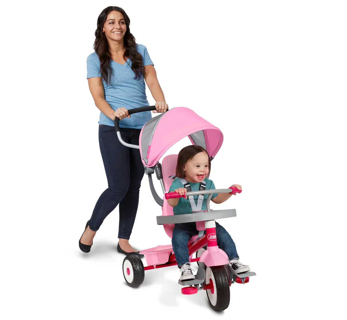 Radio Flyer 4-in-1 Stroll 'N Trike Push and Pedal Tricycle