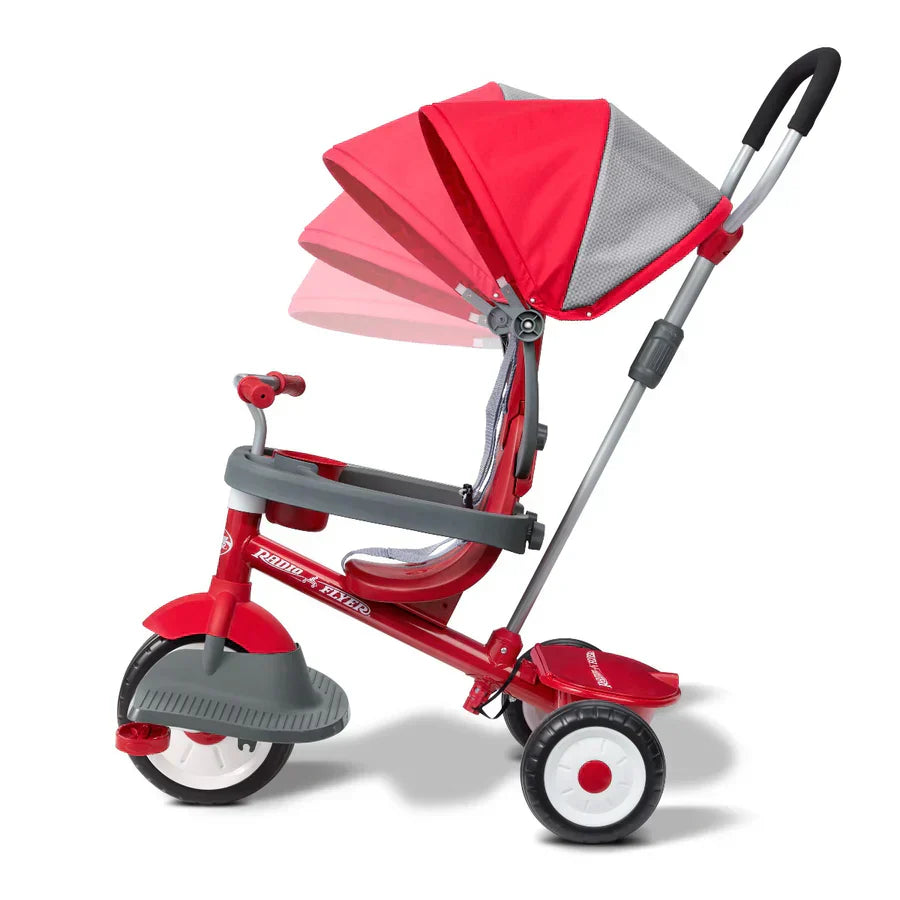 Radio Flyer 4-in-1 Stroll 'N Trike Push and Pedal Tricycle