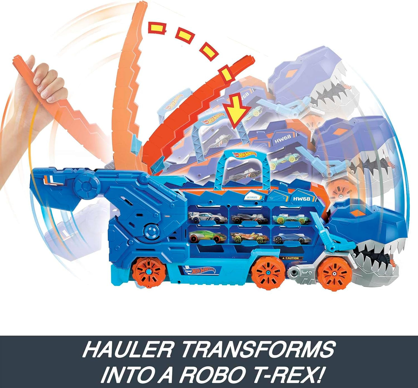 Hot Wheels Let's Race Netflix - Ultimate T-Rex Transporter