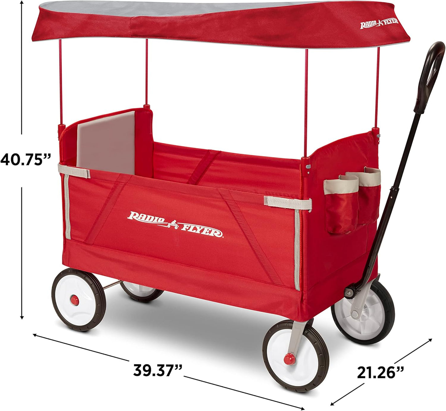 Radio Flyer 3 in 1 EZ Fold Wagon with Canopy