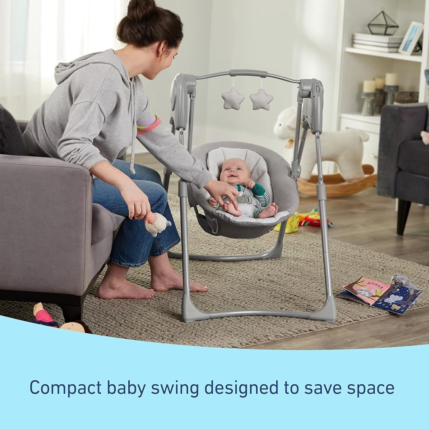 Graco Slim Spaces Compact Baby Swing