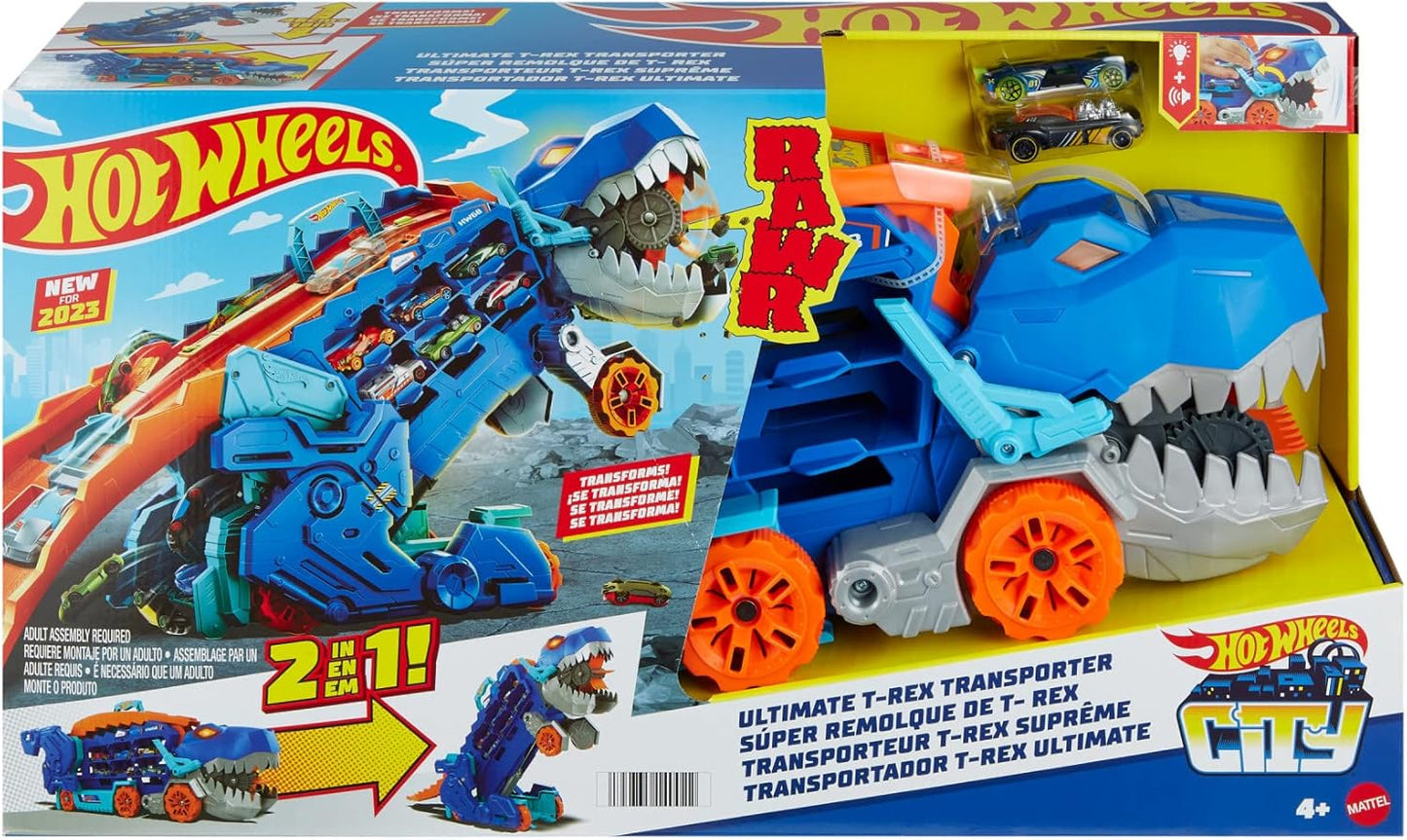 Hot Wheels Let's Race Netflix - Ultimate T-Rex Transporter