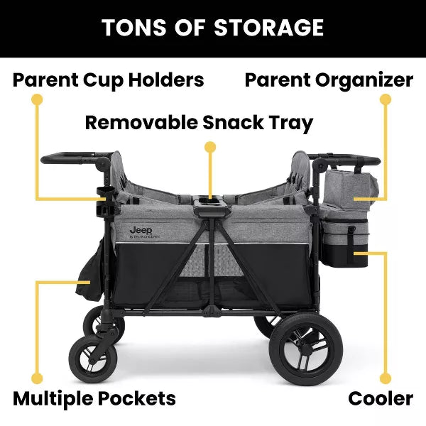 Jeep Wrangler Stroller Wagon 4 seater