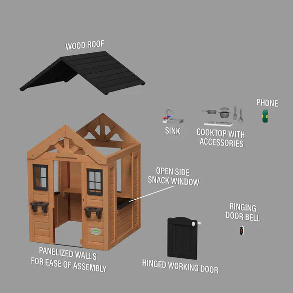 Backyard Discovery Sweetwater Wooden Playhouse