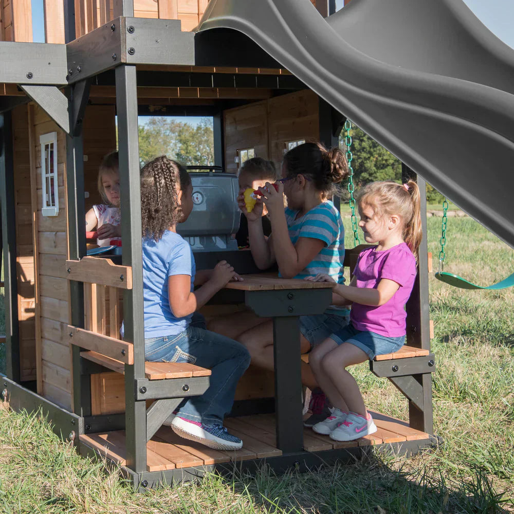Backyard Discovery Canyon Creek All Cedar Wood Swing Set