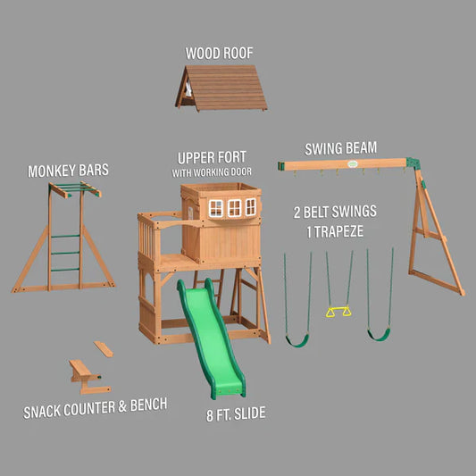 Backyard Discovery Montpelier Cedar Swing Set