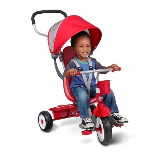 Radio Flyer 4-in-1 Stroll 'N Trike Push and Pedal Tricycle