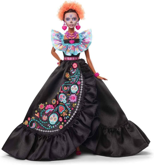 Barbie Signature Día De Muertos 2024 Collectible Doll in Ruffled Black Gown