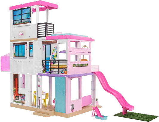 Barbie Dreamhouse Dollhouse With 75+ Accessories & Wheelchair Accessible Elevator, Lights, Sounds, Music