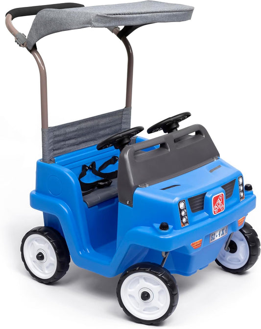 Step2 Side-by-Side Push Around SUV for Kids – Two-Seater Toddler Push Car