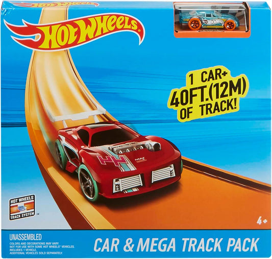 Hot Wheels Car & Mega Track pack of 40ft