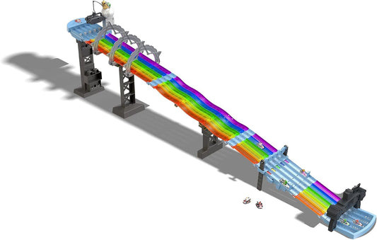 Hot Wheels Mario Kart Rainbow Road Raceway 8-Foot Track Set