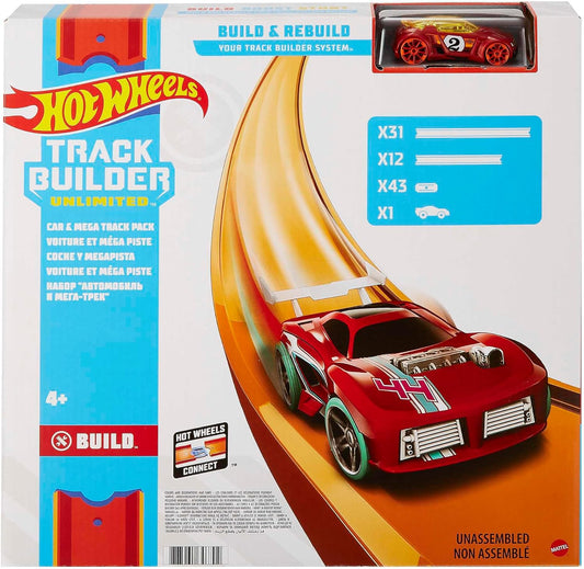 Hot Wheels Car & Mega Track pack of 40ft