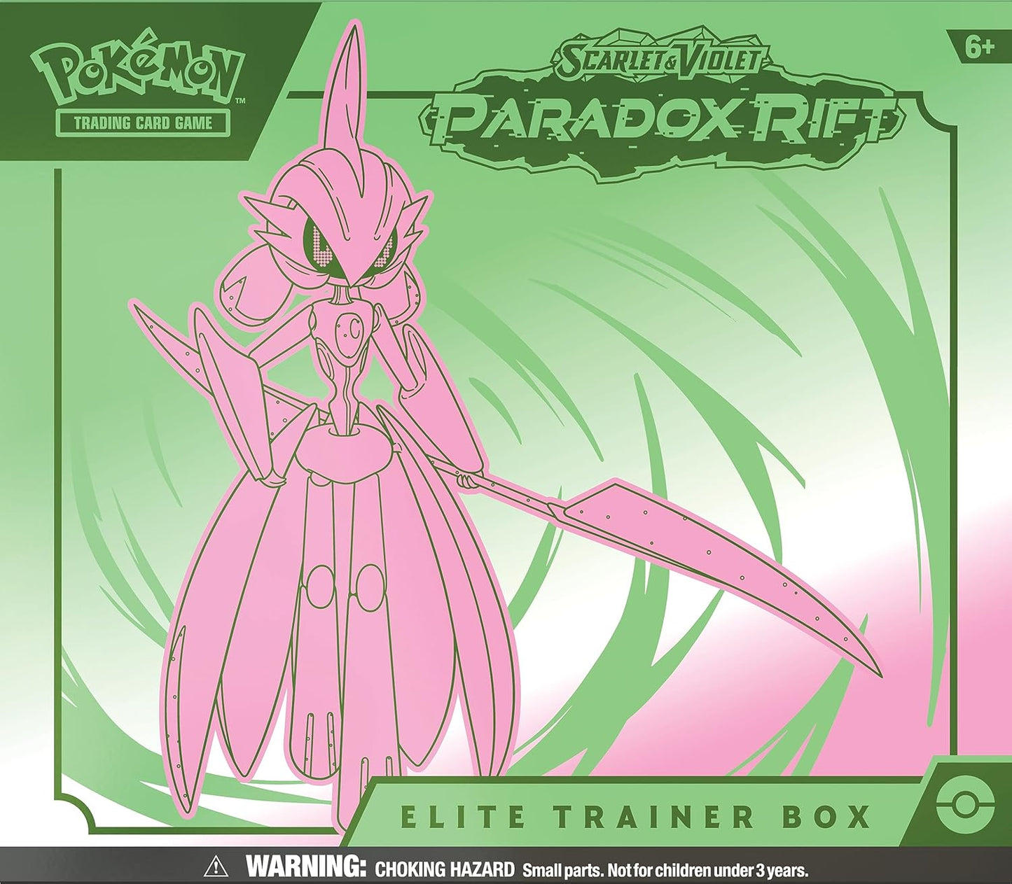 Pokémon TCG: Scarlet & Violet Paradox Rift Elite Trainer Box - Iron Valiant (9 Booster Packs)