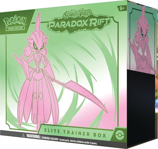 Pokémon TCG: Scarlet & Violet Paradox Rift Elite Trainer Box - Iron Valiant (9 Booster Packs)