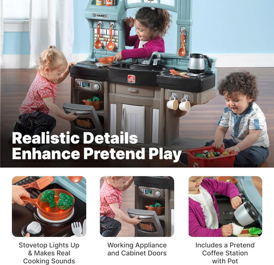 Step2 Best Chefs Kitchen Set for Kids – Includes 25 Toy Kitchen Accessories