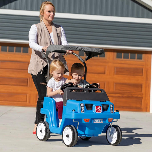 Step2 Side-by-Side Push Around SUV for Kids – Two-Seater Toddler Push Car