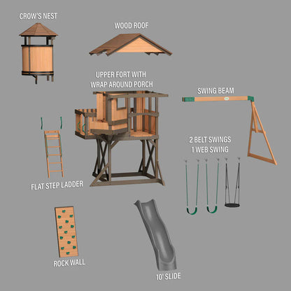 Backyard Discovery Eagles Nest Elite Swing Set