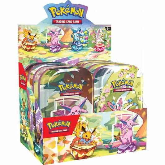 Pokémon Scarlet and Violet 8.5 Prismatic Evolutions Mini Tin