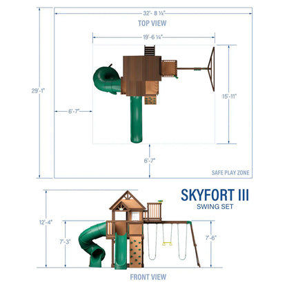 Backyard Discovery Skyfort III Swing Set