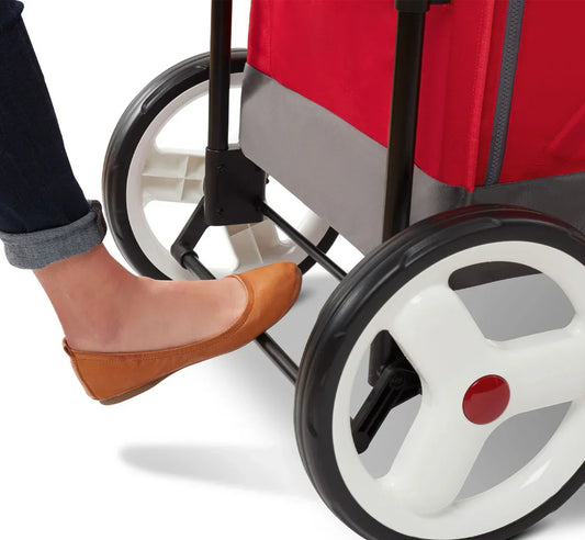 Radio Flyer Convertible Stroll 'N Wagon Push Pull Wagon for Kids