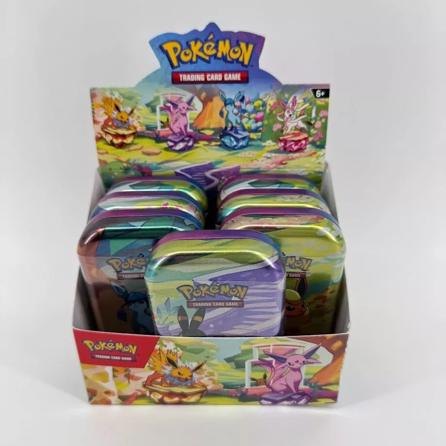 Pokémon Scarlet and Violet 8.5 Prismatic Evolutions Mini Tin