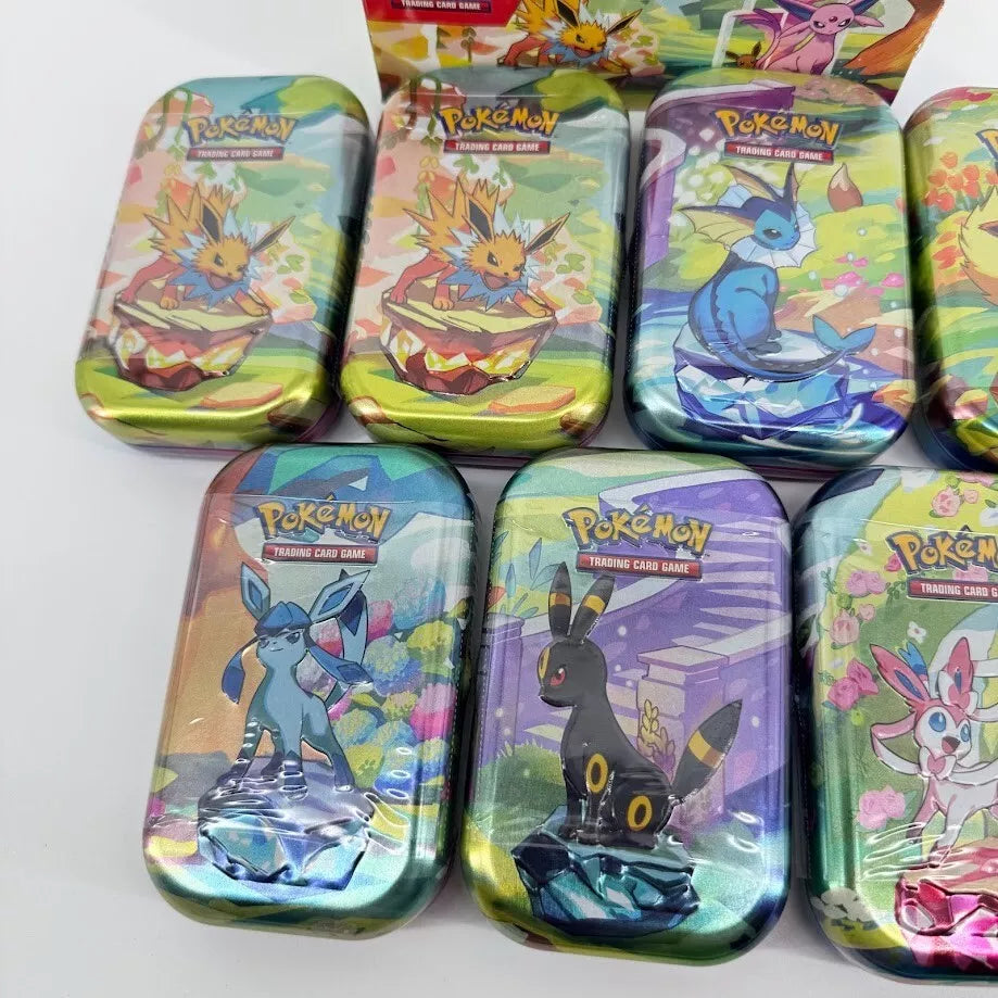 Pokémon Scarlet and Violet 8.5 Prismatic Evolutions Mini Tin